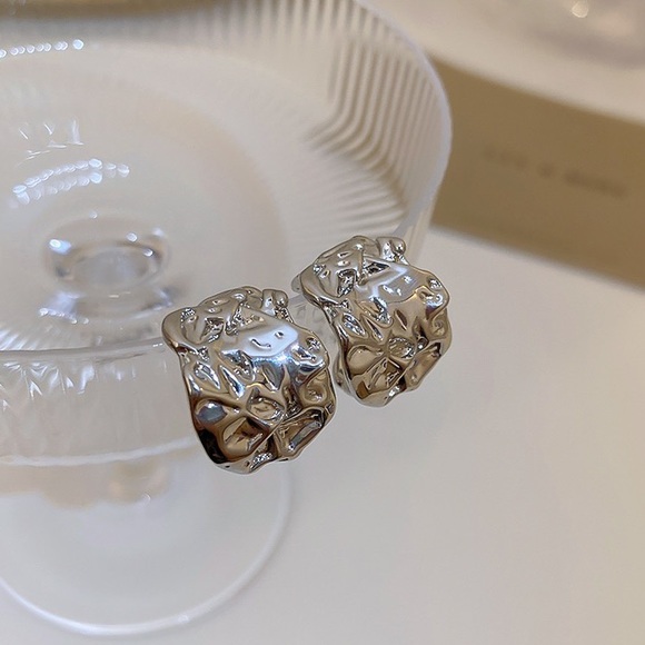 Medium Silver Earrings - Picture 5 of 9